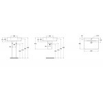 Ideal Standard Connect Cube Umywalka ścienna 60x46 cm biała z powłoką Ideal Plus E8103MA