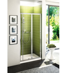      Ideal Standard Connect Drzwi przesuwne 110 cm - szkło przeźroczyste, Srebrny T9882EO WYPRZEDAŻ MAGAZYNOWA!!