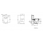 Ideal Standard Connect Miska WC do kompaktu 36,5x66,5 cm biała E803601