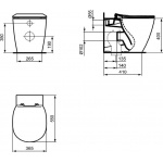 Ideal Standard Connect Miska stojąca WC - AquaBlade E052401