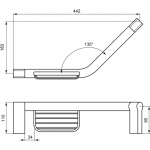 Ideal Standard Connect Poręcz z mydelniczką metalowa A9160AA