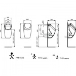 Ideal Standard Connect Pisuar ścienny - do skompletowania z pokrywą E567601
