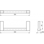 Ideal Standard Connect Uchwyt ścienny 35 cm chrom A9159AA