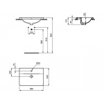 Ideal Standard Connect Umywalka wpuszczana w blat 58 cm biała E504401