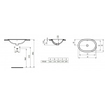 Ideal Standard Connect Umywalka wpuszczana w blat 62 cm biała E504901