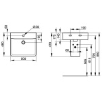 Ideal Standard Connect Cube Umywalka ścienna 50x46 cm biała E713801