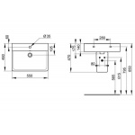 Ideal Standard Connect Cube Umywalka ścienna 55x46 cm biała E713901