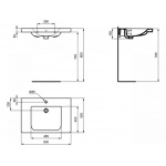 Ideal Standard Connect umywalka dla niepełnosprawnych 80 cm, biały E548401
