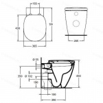 Ideal Standard Connect WC Stojący biały E803401