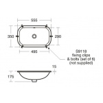 Ideal Standard Contour 21 Umywalka podblatowa 60 cm biała S249601