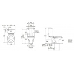 Ideal Standard Contour 21 Zbiornik do kompaktu WC biały S306401