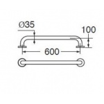 Ideal Standard Contour 21 Uchwyt ścienny 60 cm stal nierdzewna S6454MY