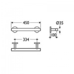 Ideal Standard Contour 21 Poręcz 45 cm chrom S6486AA