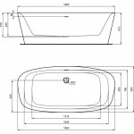 Ideal Standard Dea Wanna wolnostojąca 1900x900 mm Biały matowy K8722V1