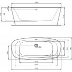 Ideal Standard Dea Wanna wolnostojąca 1700x750 mm Biały K8720V1