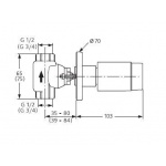 Ideal Standard Element Podtynkowy G 1/2" A2355NU