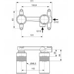 Ideal Standard Element podtynkowy baterii umywalkowej A1313NU