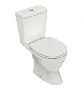 Ideal Standard Eurovit Kompakt WC - odpływ poziomy, deska sedesowa z duroplastu wolnoopadająca, Biały V337101