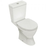 Ideal Standard Eurovit Kompakt WC - odpływ poziomy, deska sedesowa z duroplastu wolnoopadająca, Biały V337101