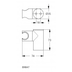 Ideal Standard Ideal Rain Pro Uchwyt punktowy chrom B9847AA
