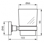 Ideal Standard IOM Kubek szklany z uchwytem A9120AA