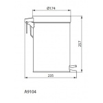 Ideal Standard IOM Pojemnik na śmieci stal nierdzewna A9104MY