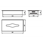 Ideal Standard IOM Pojemnik na chusteczki stal nierdzewna A9133MY