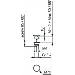 Ideal Standard Ipalyss Korek do umywalki Biały połysk E2114V1