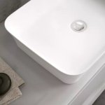 Ideal Standard Ipalyss Umywalka nablatowa 550x380 mm z przelewem Biały mat E2078V1