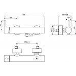 Ideal Standard Joy Bateria natryskowa ścienna Gold BC785A2