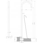 Ideal Standard Joy Wylewka wannowa wolnostojąca Chrom A7387AA