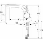 Ideal Standard Melange Bateria umywalkowa stojąca chrom A4287AA