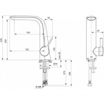 Ideal Standard Melange Bateria umywalkowa stojąca podwyższona chrom A6042AA