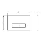      Ideal Standard Oleas M2 Przycisk spłukujący do WC podwójny biały R0122AC WYPRZEDAŻ MAGAZYNOWA!!