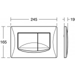 Ideal Standard Przycisk spłukujący RIVER DUAL, chrom VV638584
