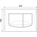 Ideal Standard Przycisk spłukujący RIVER DUAL, chrom satyna VV638586
