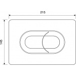 Ideal Standard Przycisk spłukujący SALINA, Chrom VV640084