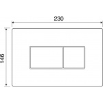 Ideal Standard Przycisk spłukujący KARISMA, Czarny VV641015