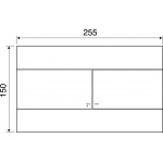 Ideal Standard Przycisk spłukujący SLIM, Czarny VV659055