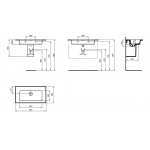 Ideal Standard Strada II Vanity Umywalka ścienna 84x46 cm prostokątna biała T363401