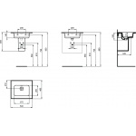Ideal Standard Strada II Vanity Umywalka ścienna 54x46 cm prostokątna biała T363201