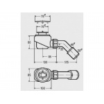 Ideal Standard Syfon do brodzika - pokrywa chromowana J3417AA