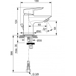 Ideal Standard Tesi Bateria umywalkowa stojąca PICCOLO - bez korka A6568AA