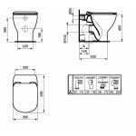 Ideal Standard Tesi Miska stojąca - AquaBlade, Biały T007701