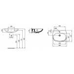 Ideal Standard Tesi Umywalka 60 cm - Light design, Biały T352201