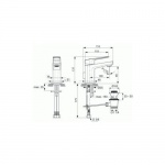 Ideal Standard Tonic II Bateria umywalkowa stojąca Piccolo chrom A6330AA