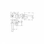 Ideal Standard Tonic II Bateria umywalkowa ścienna podtynkowa, wylewka 180 mm. chrom A6334AA