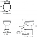Ideal Standard Waverley Miska WC Stojąca 38x50 cm biała U471201