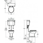 Ideal Standard Waverley Miska WC Stojąca do ściennego kompaktu 38x40 cm biała U470301