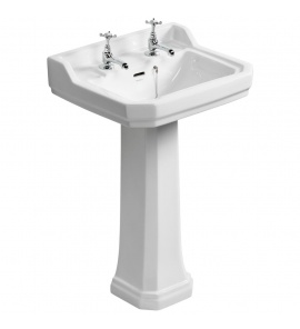 Ideal Standard Waverley Umywalka ścienna z 2 otworami na baterie 56x45,4 cm biała U470101